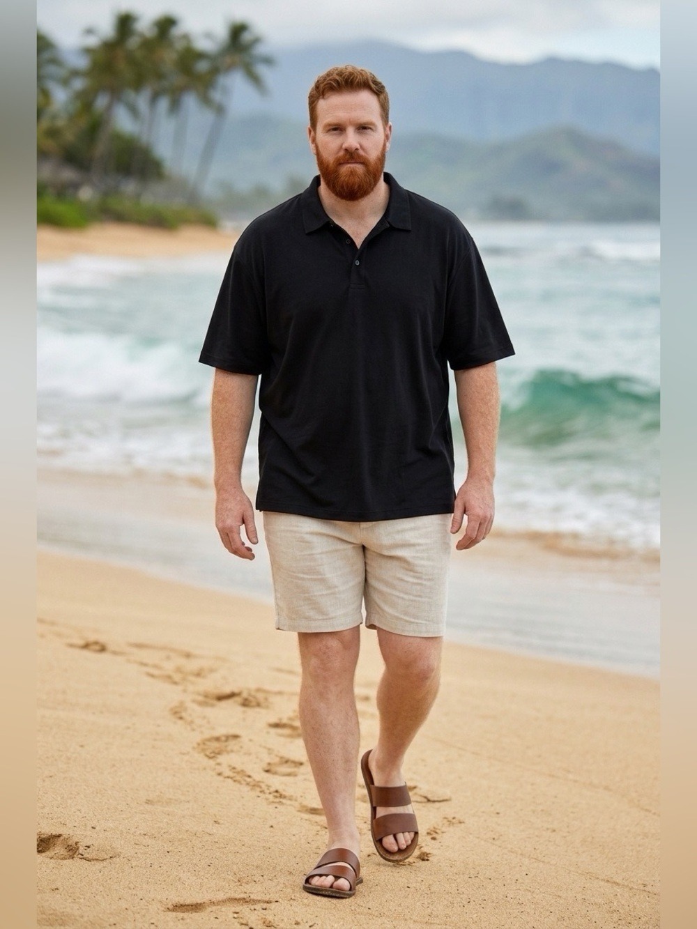 NWOT Dunbrooke Premium Men’s 4XL Big & Tall Ledger Polo - Black - Pro-Style